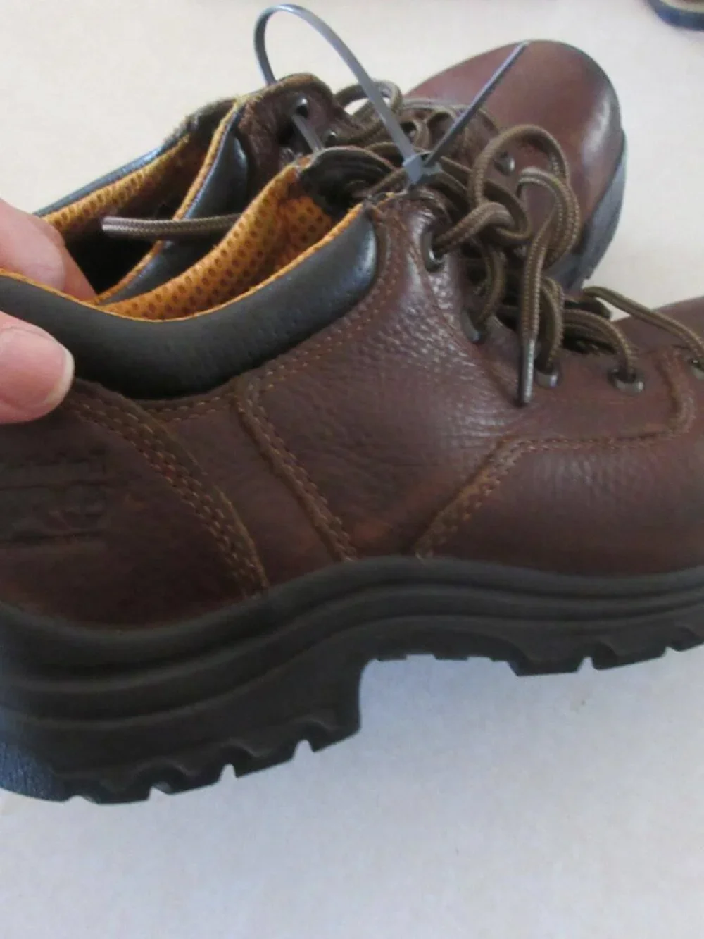 Timberland Pro Titan Womens Size 8.5 m 63189 Alloy Toe Oxford Work Shoes Brown